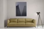 Schilderij letter V Rechthoek Verticaal Template DB 50 70 Verticaal Abstract 05 2