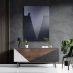Schilderij letter V Rechthoek Verticaal Template DB 50 70 Verticaal Abstract 05 3