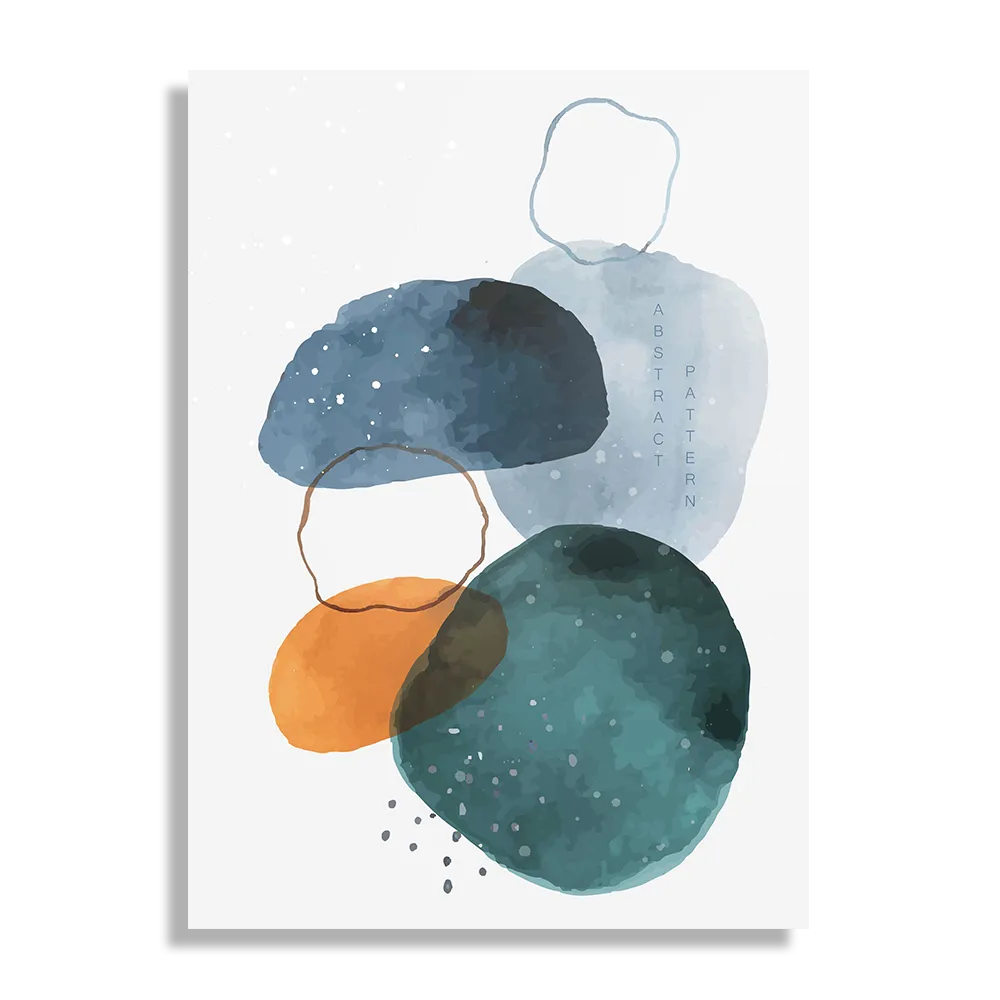 Schilderij Scandinavisch Kleurrijk Rechthoek Verticaal Template DB 50 70 Verticaal Abstract 08 1