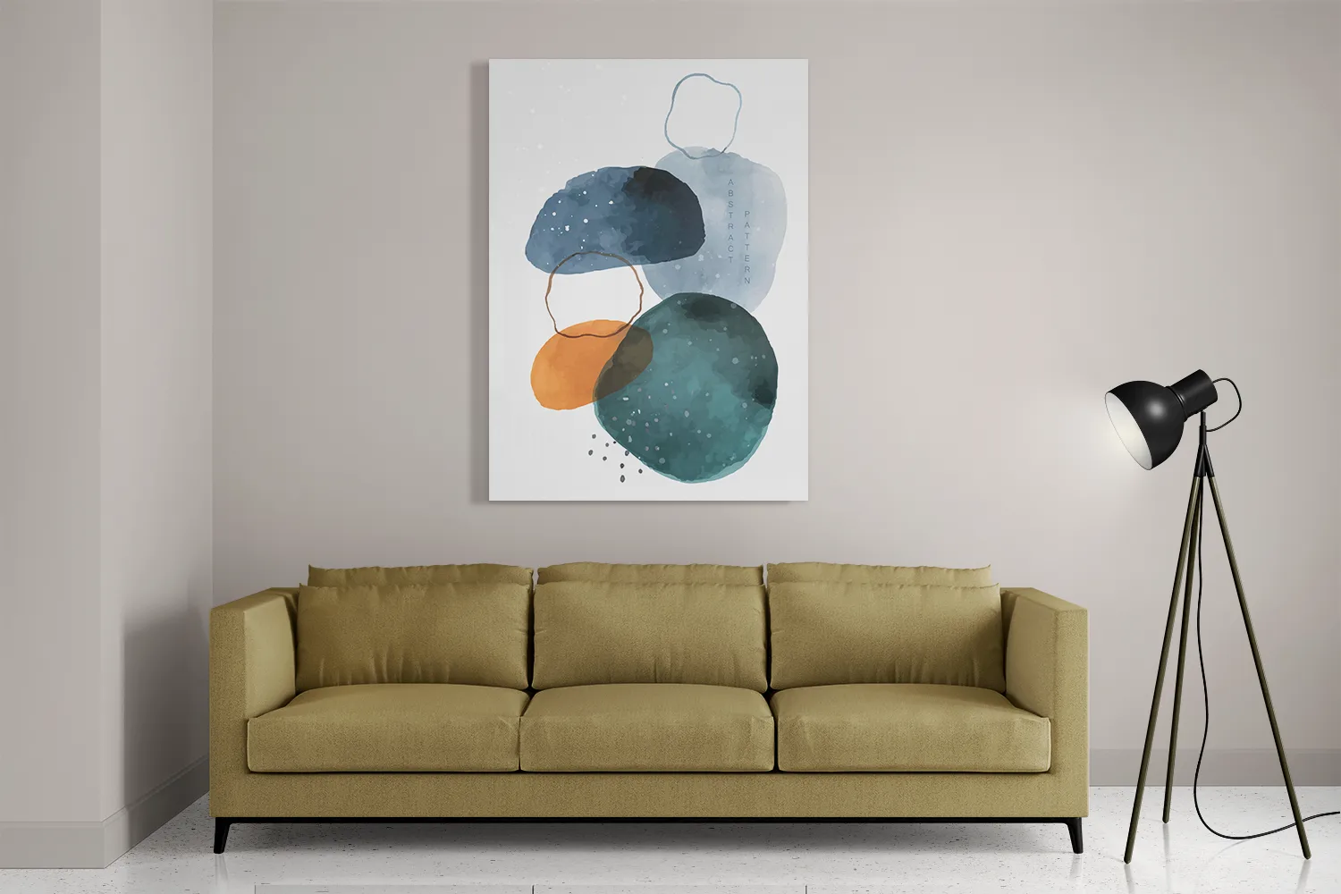 Schilderij Scandinavisch Kleurrijk Rechthoek Verticaal Template DB 50 70 Verticaal Abstract 08 2