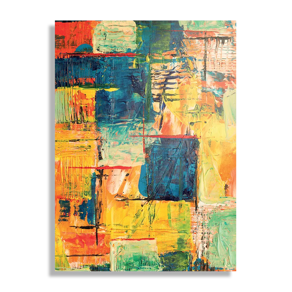 Schilderij Kunst Mondriaan Stijl Kleurrijk Rechthoek Verticaal Template DB 50 70 Verticaal Abstract 103 1