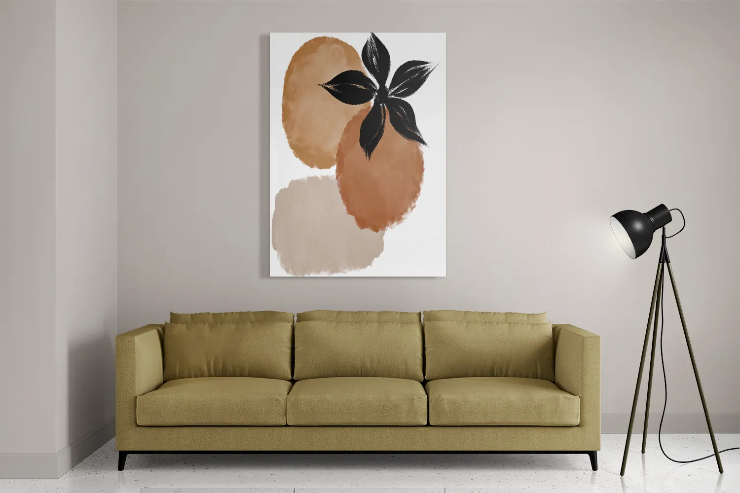 Schilderij Naturel tinten scandinavisch 03 Rechthoek Verticaal Template DB 50 70 Verticaal Abstract 104 2