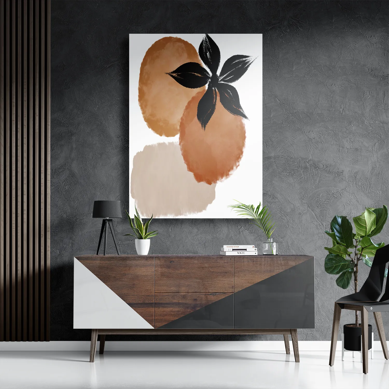 Schilderij Naturel tinten scandinavisch 03 Rechthoek Verticaal Template DB 50 70 Verticaal Abstract 104 3