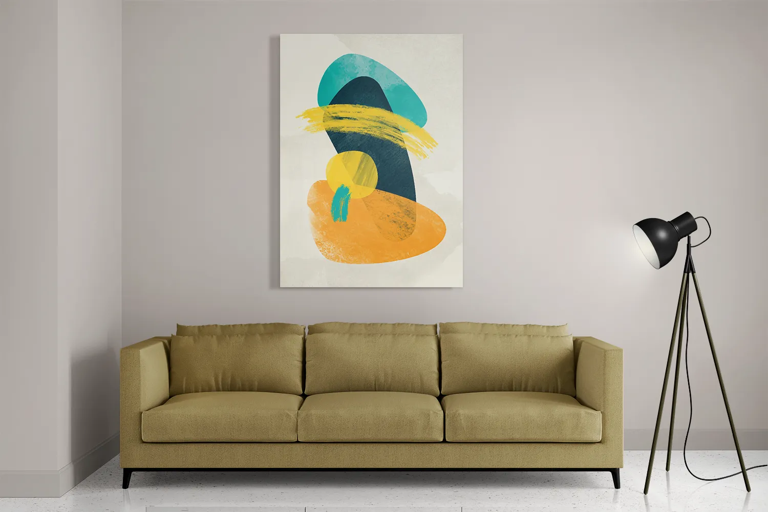 Schilderij Scandinavisch Design Kleurrijk Rechthoek Verticaal Template DB 50 70 Verticaal Abstract 117 2