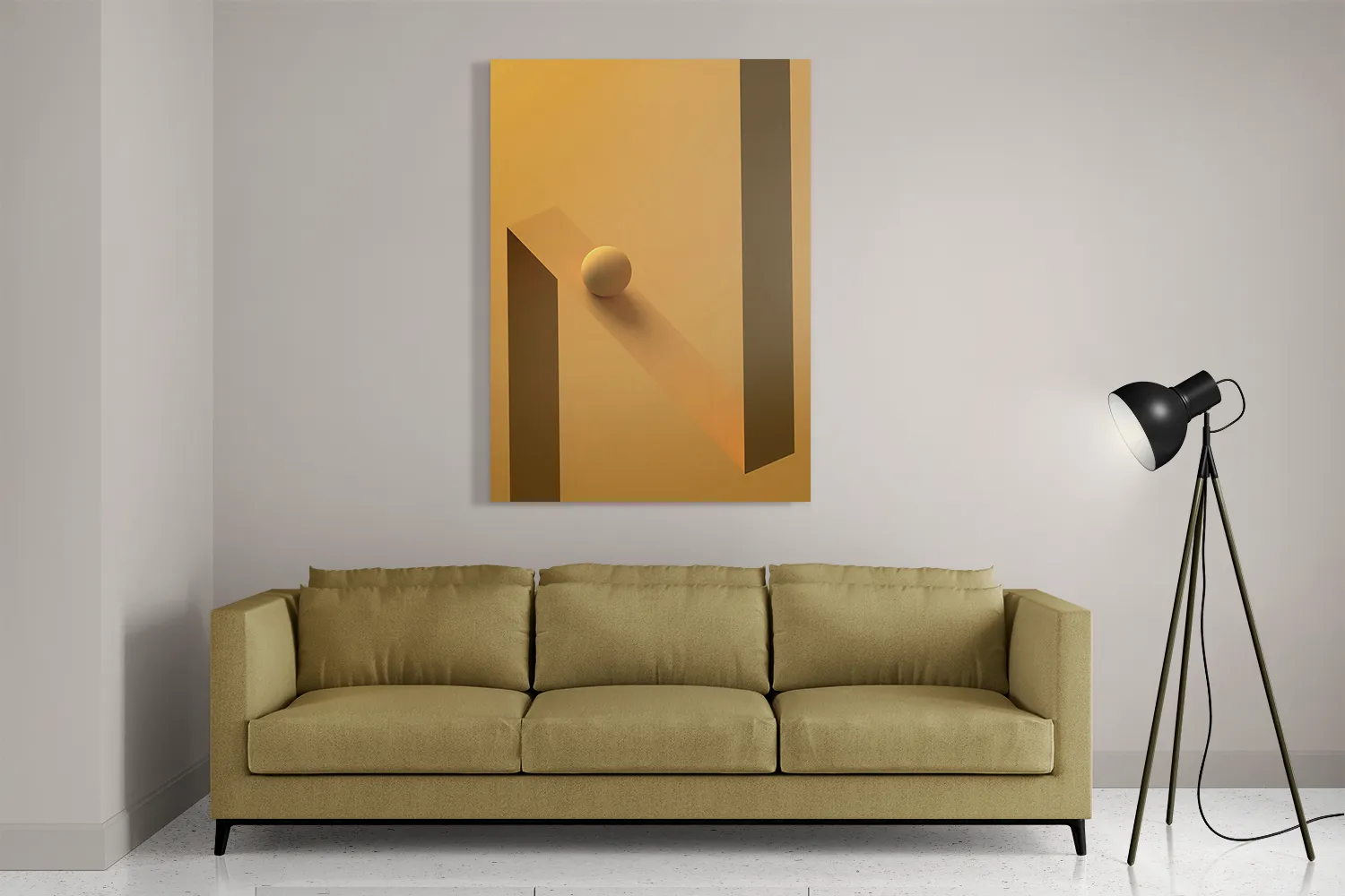 Schilderij Letter N Rechthoek Verticaal Template DB 50 70 Verticaal Abstract 18 2