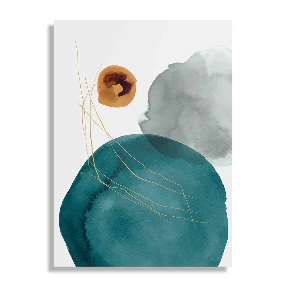 Schilderij Abstract Cirkels Multikleur 01 Rechthoek Verticaal Template DB 50 70 Verticaal Abstract 20 1