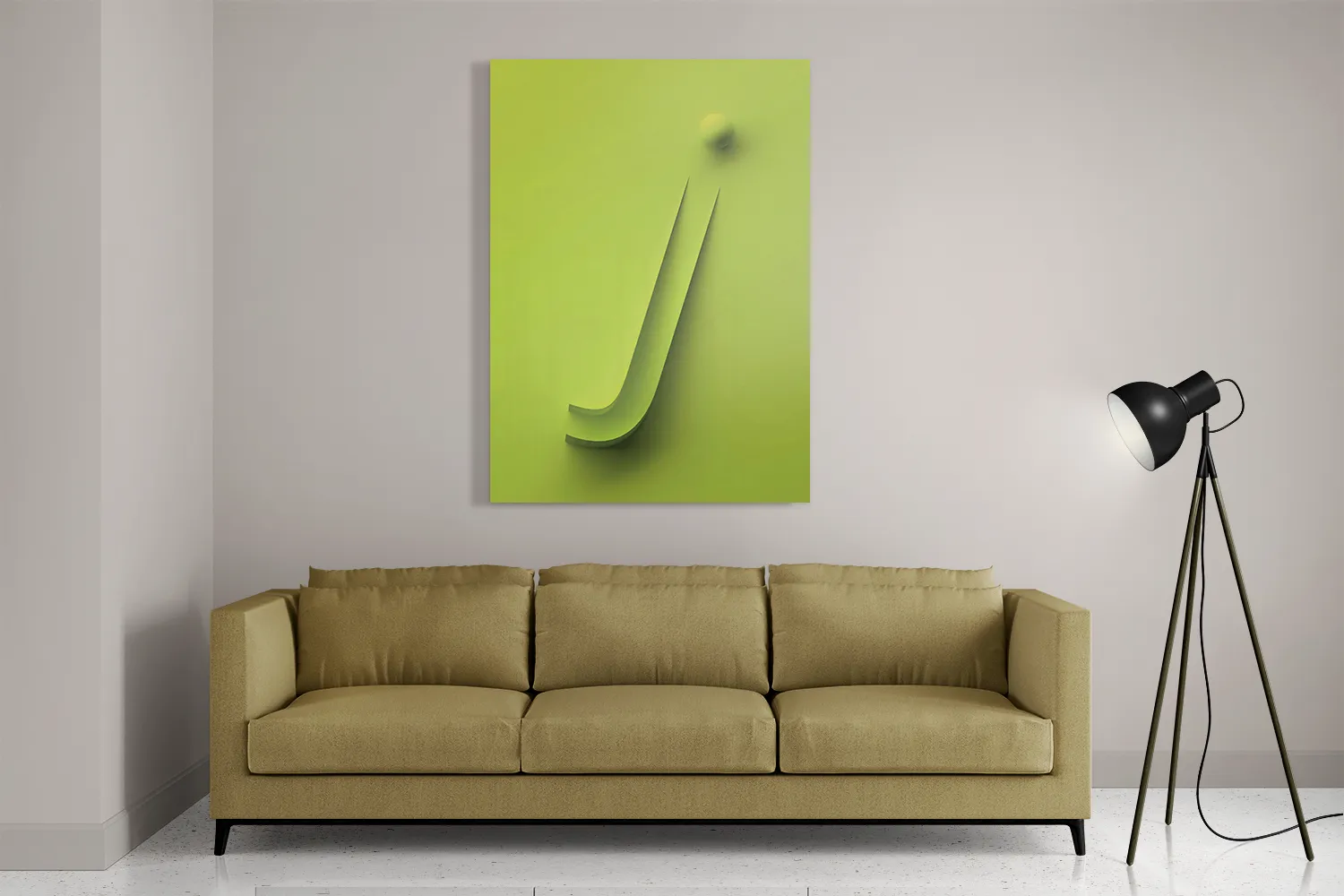 Schilderij Letter J Rechthoek Verticaal Template DB 50 70 Verticaal Abstract 28 2
