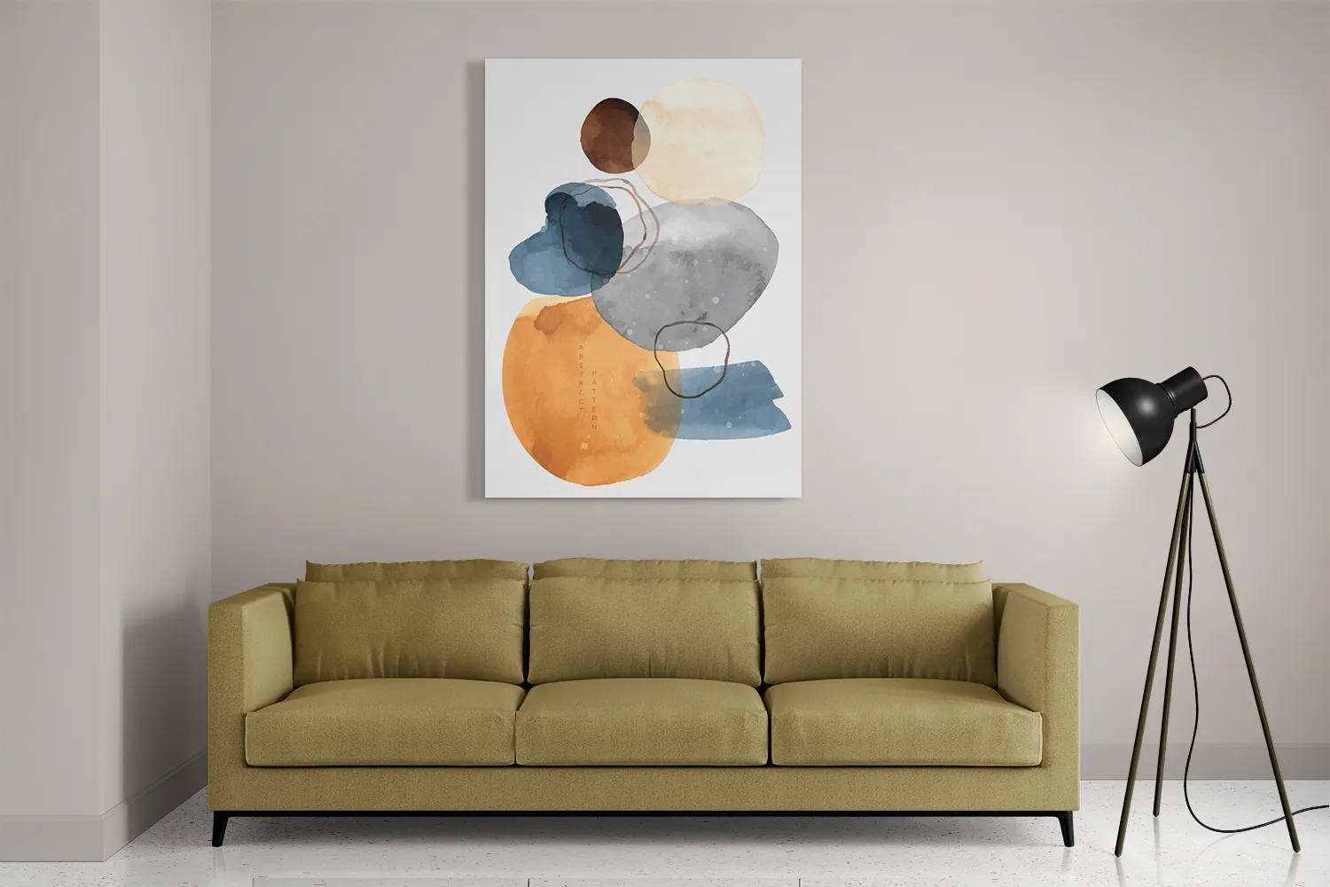 Schilderij Abstract Pattern Rechthoek Verticaal Template DB 50 70 Verticaal Abstract 31 2