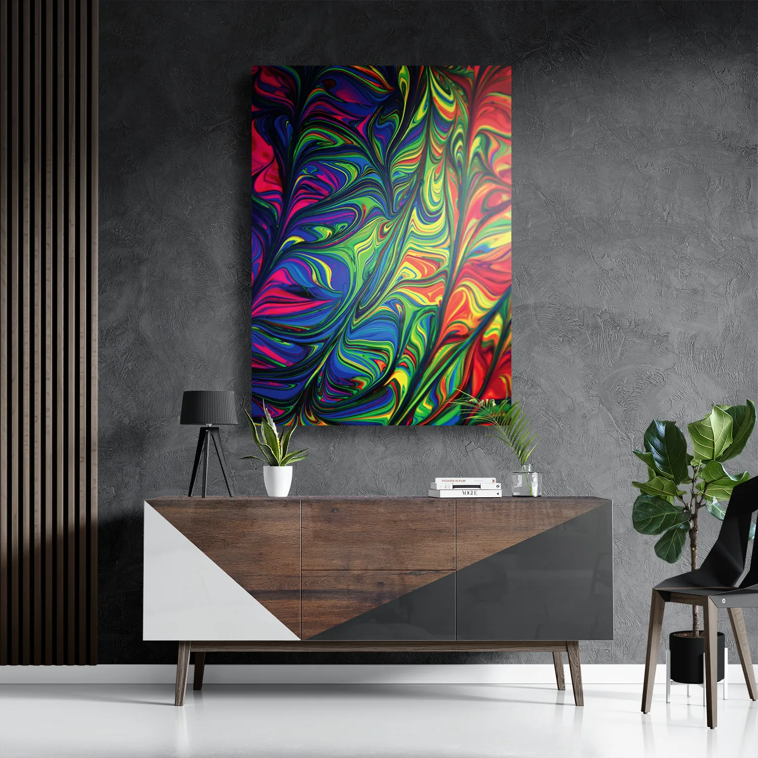 Template_DB_50-70_Verticaal_Abstract_37-3 Schilderij Verf Kleuren Gemengd Rechthoek Verticaal Template DB 50 70 Verticaal Abstract 37 3