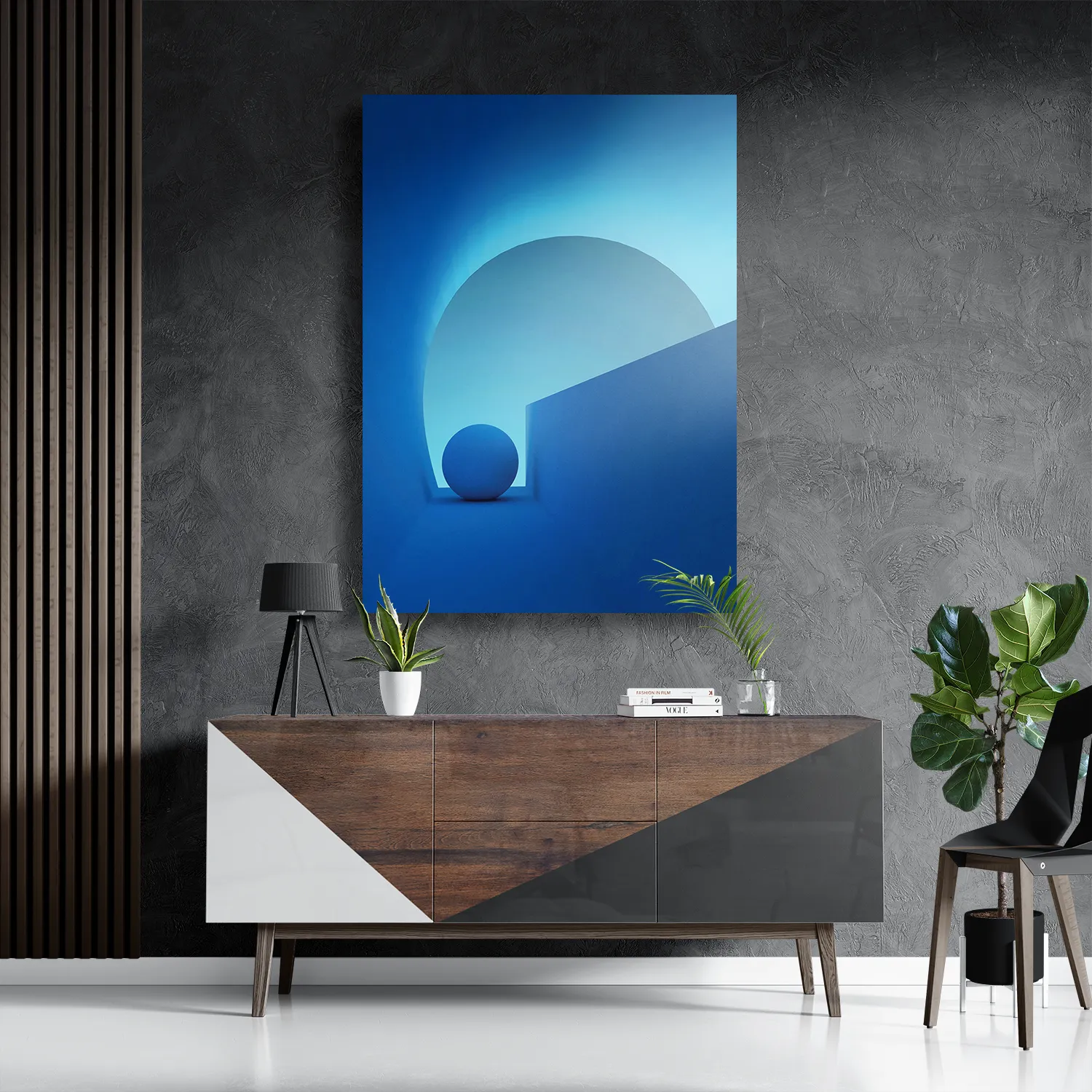 Schilderij Letter G Rechthoek Verticaal Template DB 50 70 Verticaal Abstract 53 3
