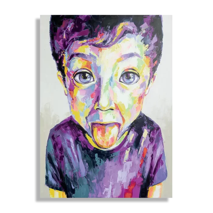 Schilderij The Colored Young Boy Art Rechthoek Verticaal Template DB 50 70 Verticaal Abstract 55 1