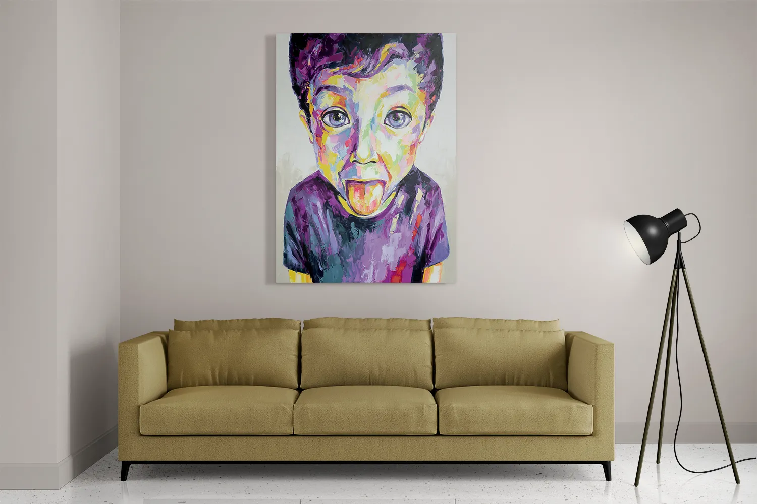 Template_DB_50-70_Verticaal_Abstract_55-2 Schilderij The Colored Young Boy Art Rechthoek Verticaal Template DB 50 70 Verticaal Abstract 55 2