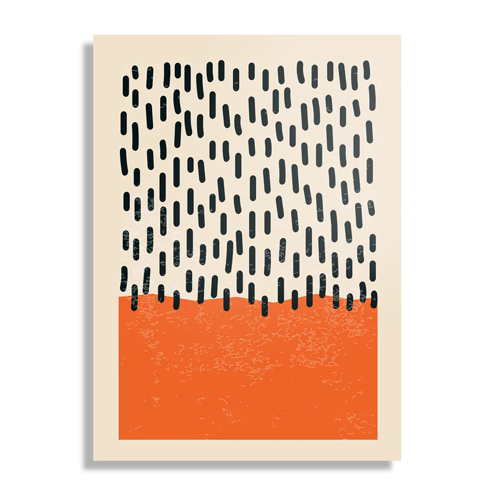 Schilderij Scandinavisch Oranje Rechthoek Verticaal Template DB 50 70 Verticaal Abstract 60 1