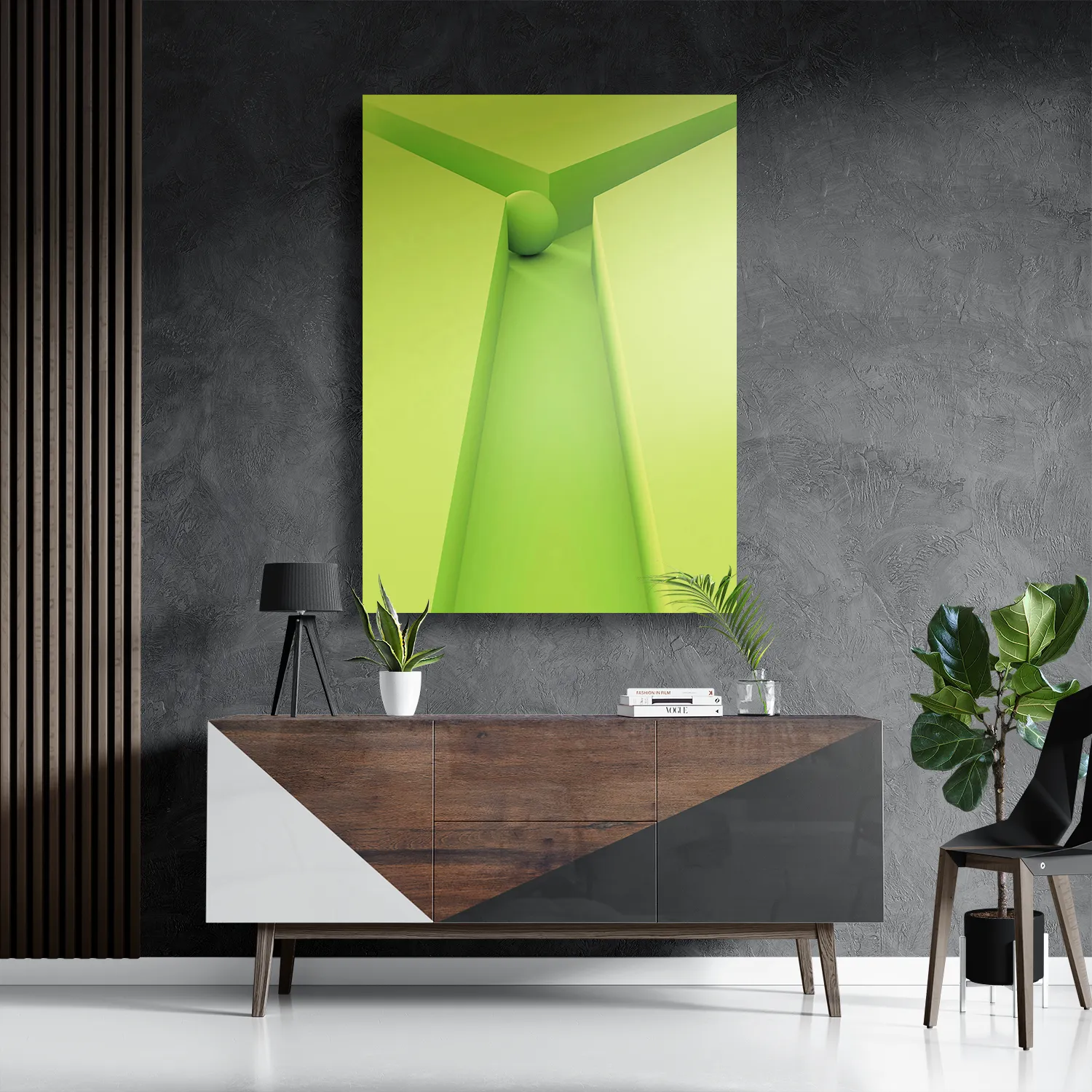 Schilderij Letter Y Rechthoek Verticaal Template DB 50 70 Verticaal Abstract 61 3