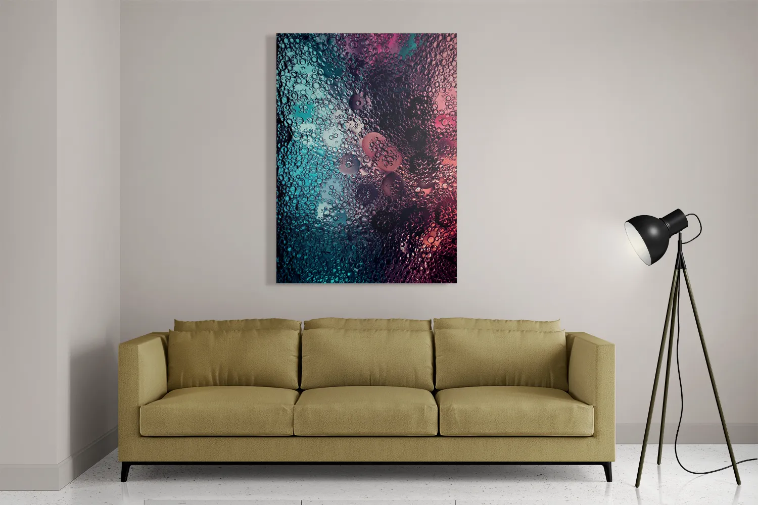 Schilderij Bubbles Art Rechthoek Verticaal Template DB 50 70 Verticaal Abstract 71 2
