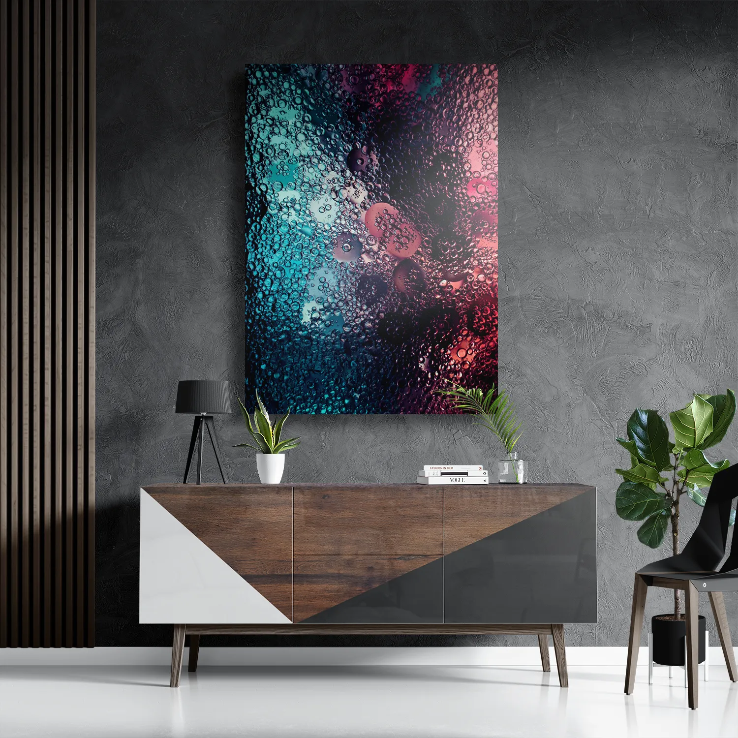 Schilderij Bubbles Art Rechthoek Verticaal Template DB 50 70 Verticaal Abstract 71 3