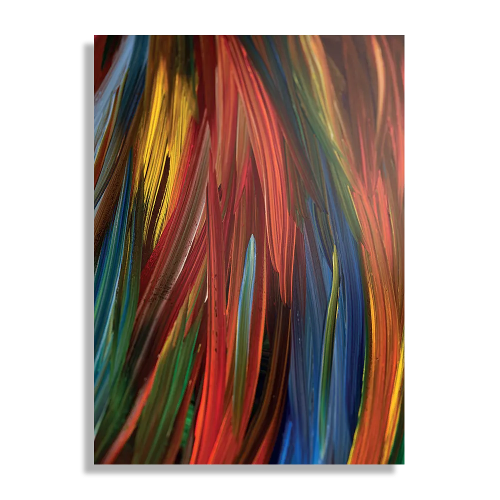 Schilderij Geschilderde Strepen Kleurrijk Rechthoek Verticaal Template DB 50 70 Verticaal Abstract 75 1