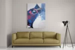 Schilderij Niet Afgeschilderde Dierenkop Kleurrijk Rechthoek Verticaal Template DB 50 70 Verticaal Abstract 76 2
