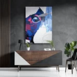 Schilderij Niet Afgeschilderde Dierenkop Kleurrijk Rechthoek Verticaal Template DB 50 70 Verticaal Abstract 76 3