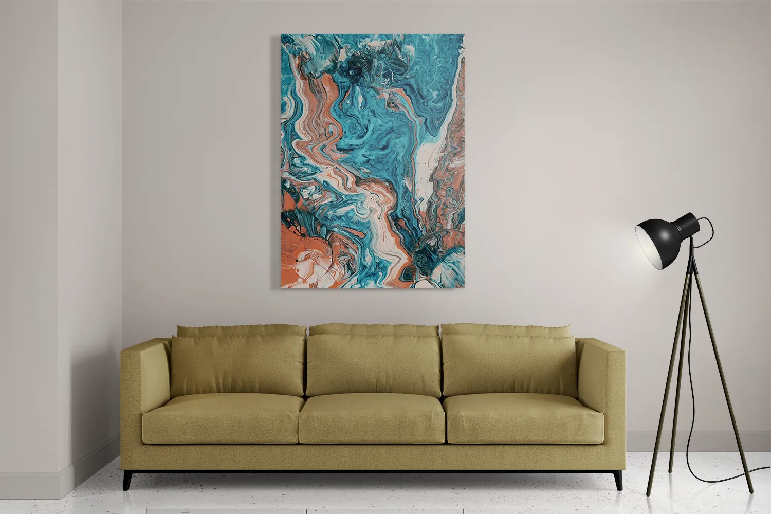 Schilderij Painted Colored Rechthoek Verticaal Template DB 50 70 Verticaal Abstract 85 2