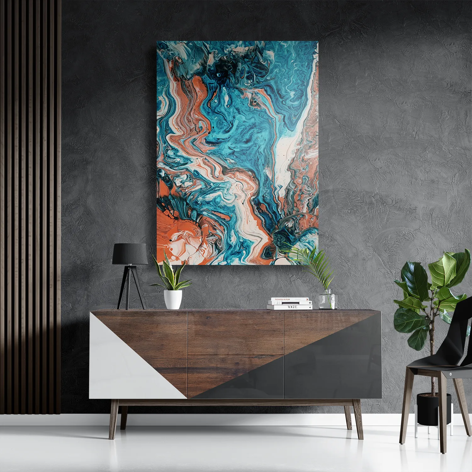Schilderij Painted Colored Rechthoek Verticaal Template DB 50 70 Verticaal Abstract 85 3