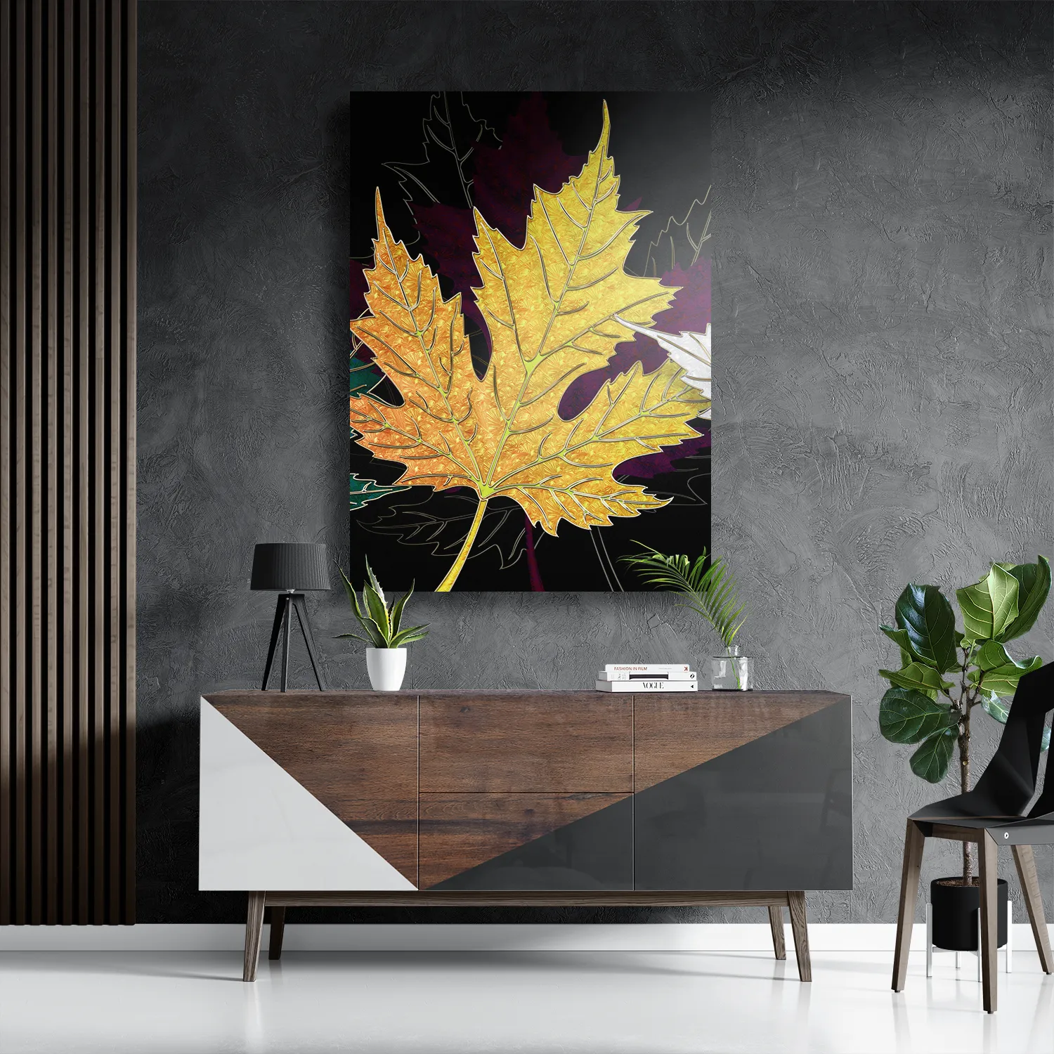 Template_DB_50-70_Verticaal_Abstract_95-3 Schilderij Het Blad Van De Boom Kunst 03 Rechthoek Verticaal Template DB 50 70 Verticaal Abstract 95 3