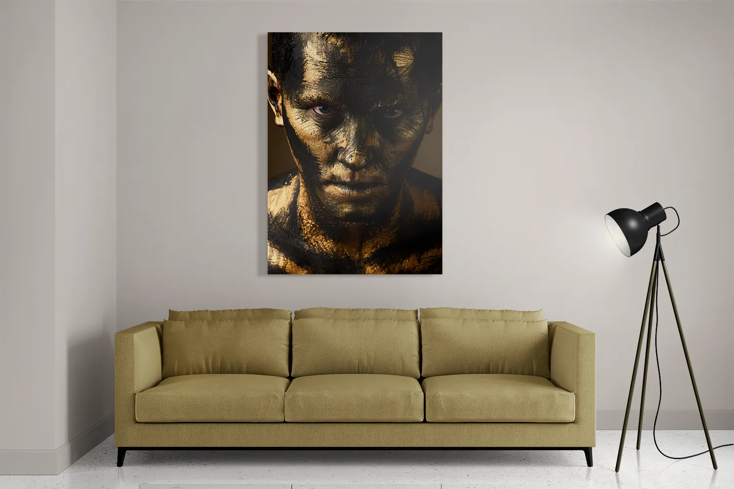 Schilderij Golden Men Rechthoek Verticaal Template DB 50 70 Verticaal Beauty 9 2