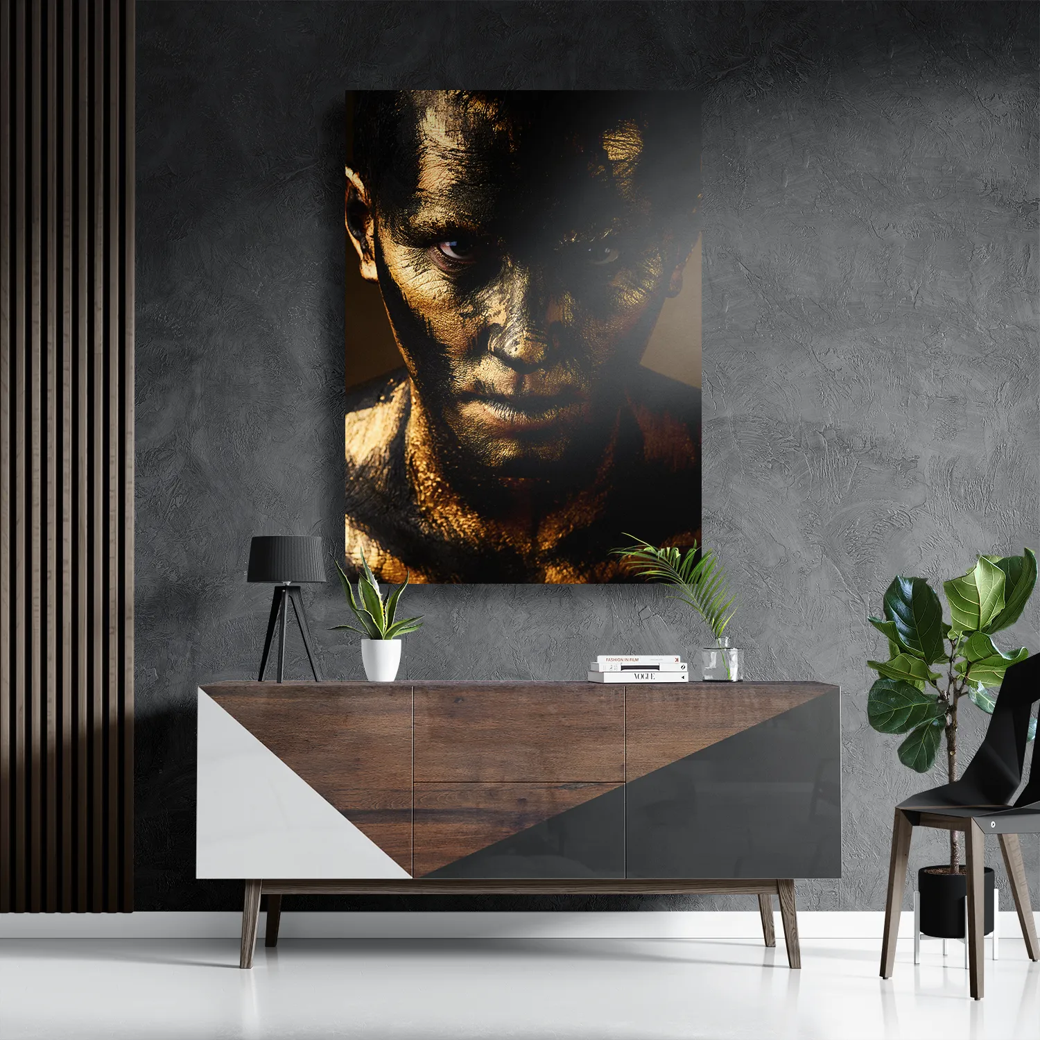 Schilderij Golden Men Rechthoek Verticaal Template DB 50 70 Verticaal Beauty 9 3