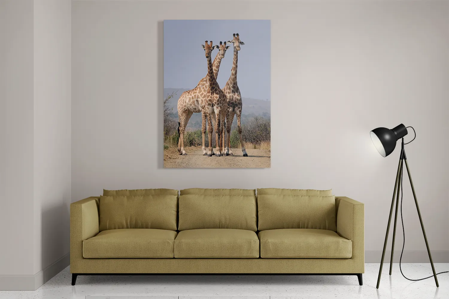 Schilderij Drie Giraffen Rechthoek Verticaal Template DB 50 70 Verticaal Dieren 14 2