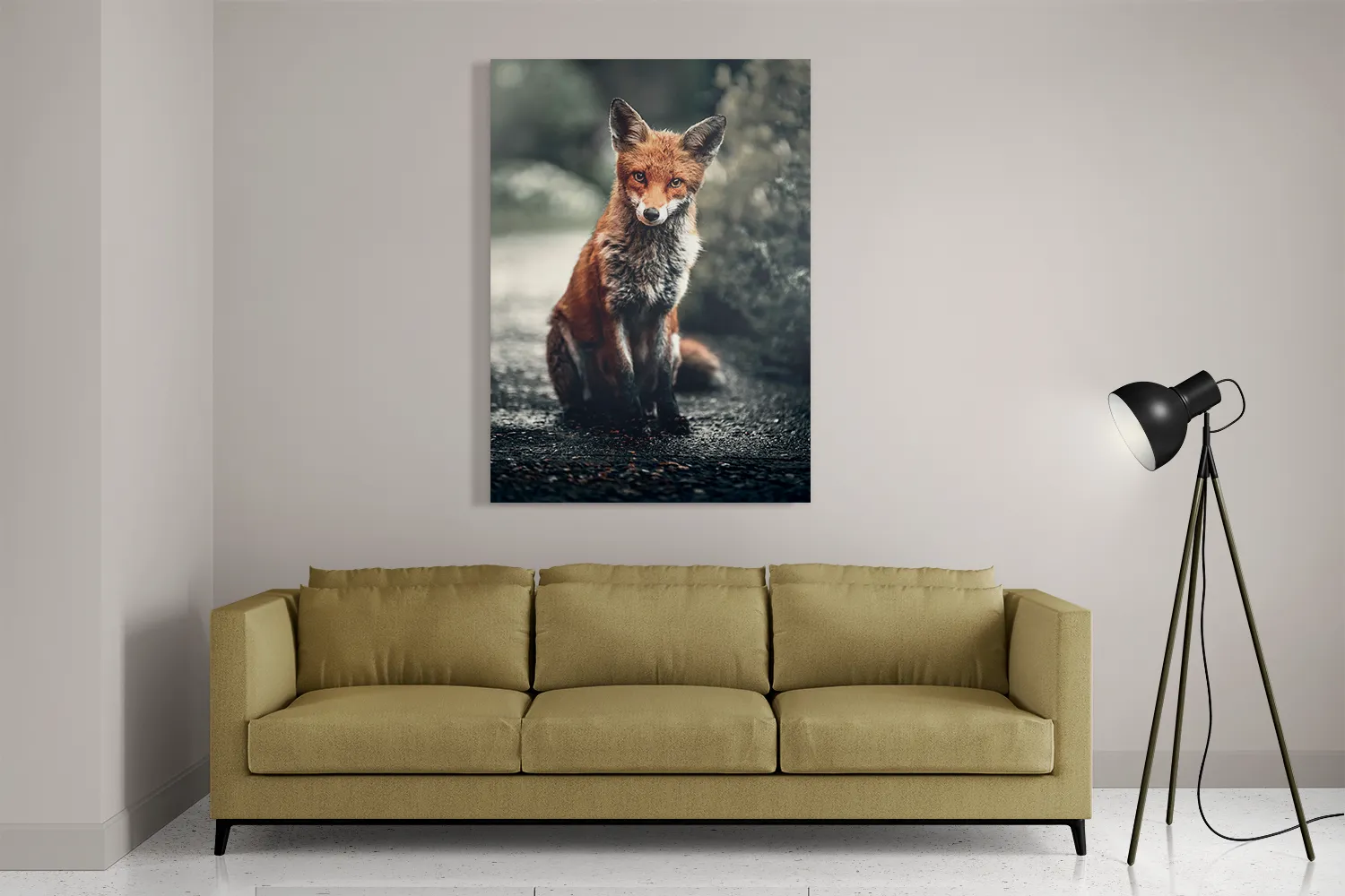 Schilderij Vosje In De Natuur Rechthoek Verticaal Template DB 50 70 Verticaal Dieren 4 2