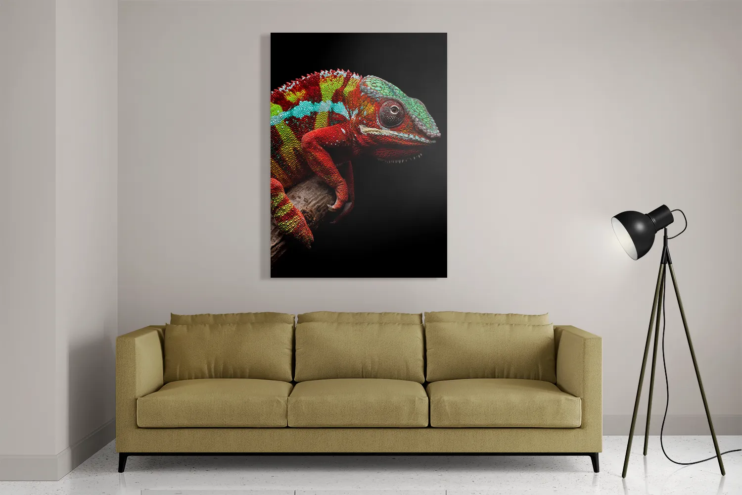 Template_DB_50-70_Verticaal_Dieren_46-2 Schilderij De Kameleon Rechthoek Verticaal Template DB 50 70 Verticaal Dieren 46 2