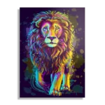 Schilderij Colored Lion Rechthoek Verticaal Template DB 50 70 Verticaal Dieren 64 1