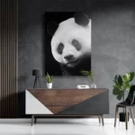 Schilderij Pandabeer Zwart Wit 02 Rechthoek Verticaal Template DB 50 70 Verticaal Dieren 74 3