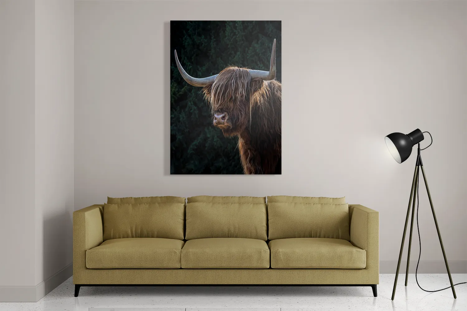 Schilderij De Wilde Bizon Rechthoek Verticaal Template DB 50 70 Verticaal Dieren 79 2