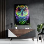 Schilderij Colored Owl 01 Rechthoek Verticaal Template DB 50 70 Verticaal Dieren 82 3