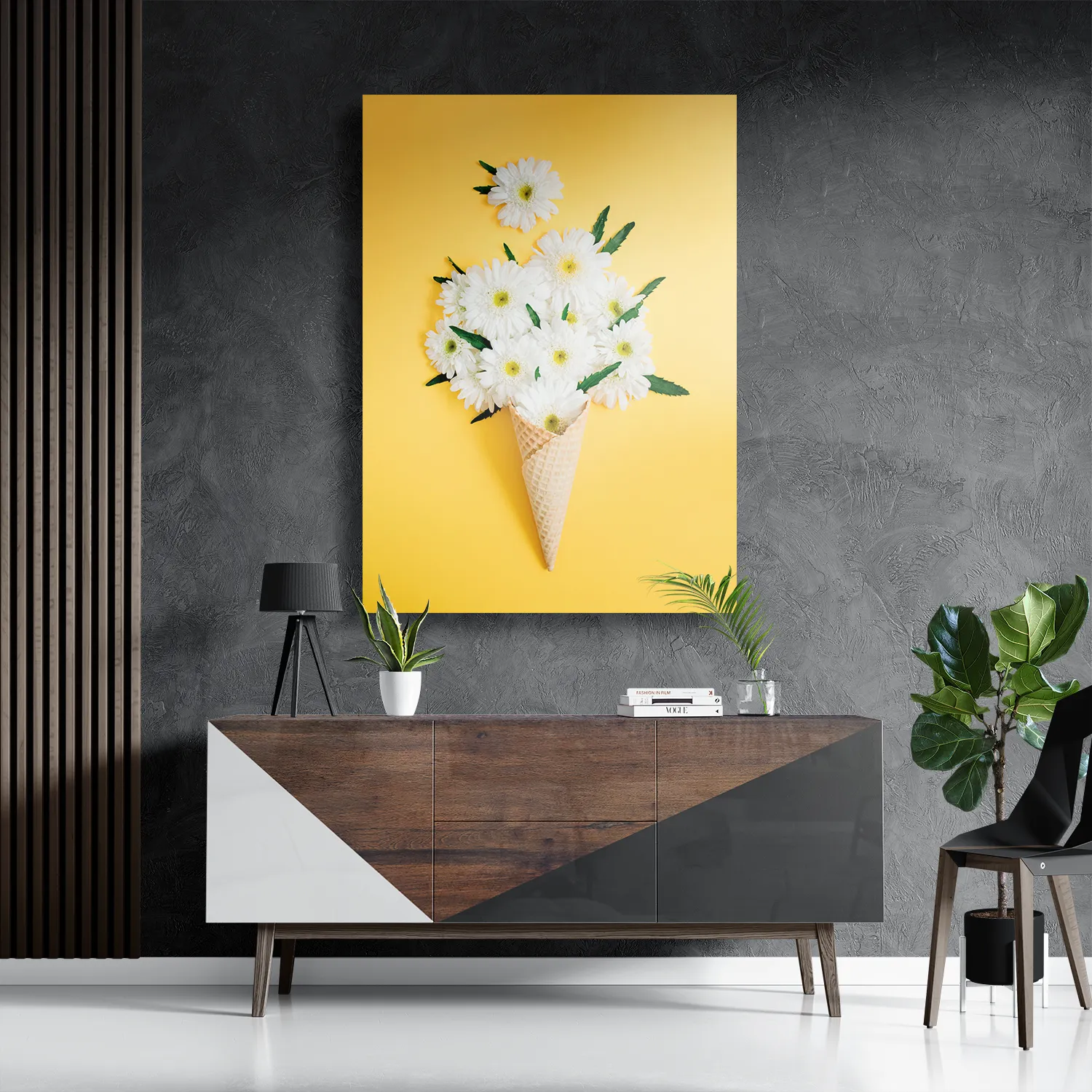 Template_DB_50-70_Verticaal_Eten-En-Drinken_15-3 Schilderij Ijshoorn met Bloemen Rechthoek Verticaal Template DB 50 70 Verticaal Eten En Drinken 15 3