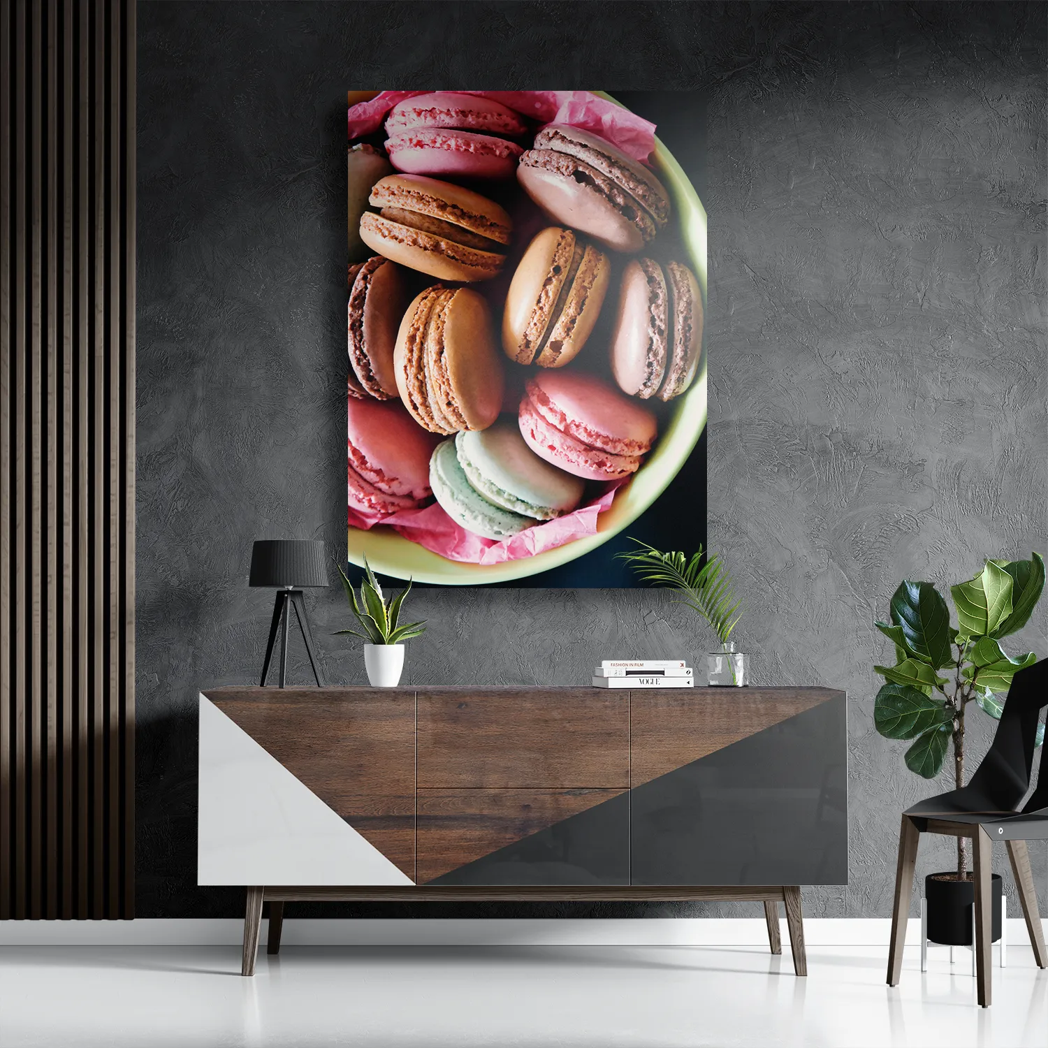 Schilderij Macarons 02 Rechthoek Verticaal Template DB 50 70 Verticaal Eten En Drinken 19 3