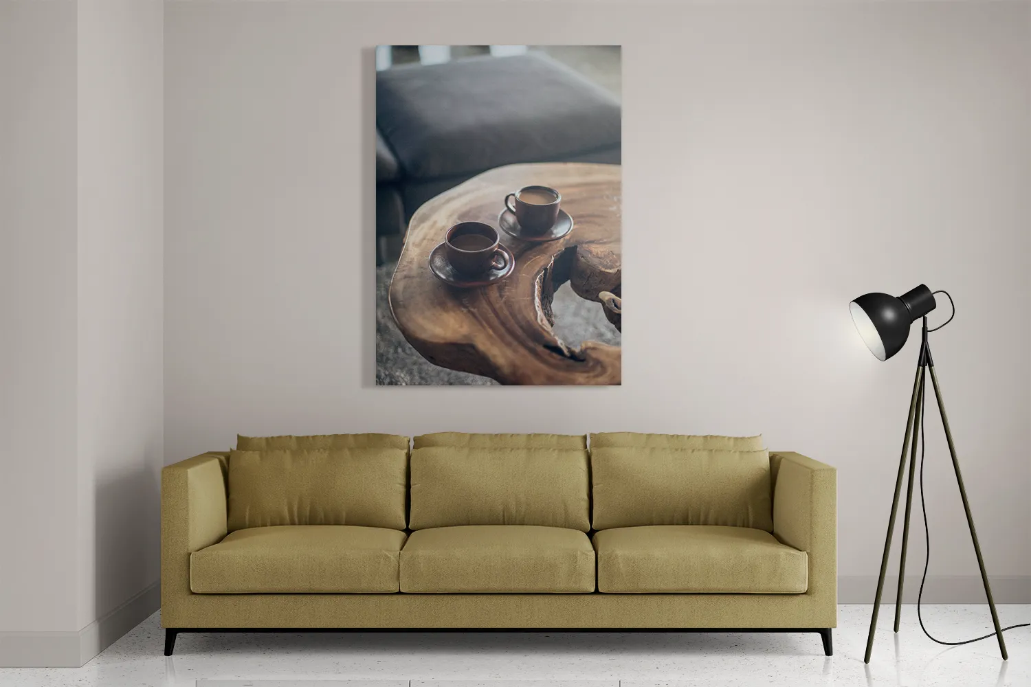 Schilderij Kopjes Koffie op Tafel Rechthoek Verticaal Template DB 50 70 Verticaal Eten En Drinken 23 2