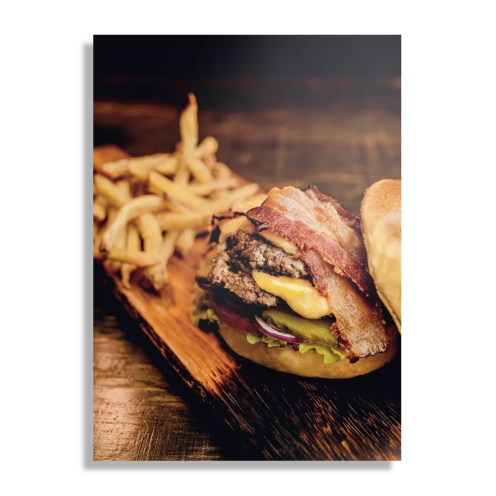 Schilderij Burger Plank Rechthoek Verticaal Template DB 50 70 Verticaal Eten En Drinken 24 1