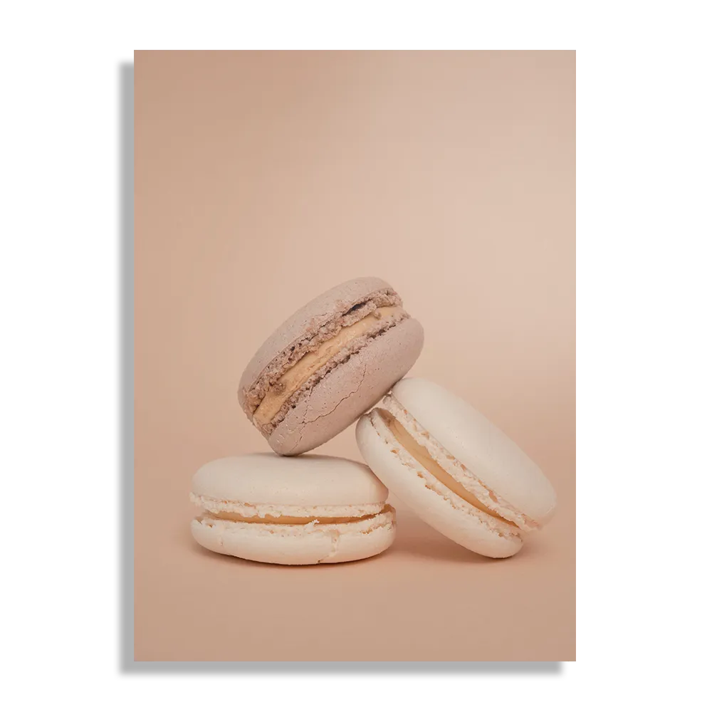 Schilderij Macarons Beige Tinten 01 Rechthoek Verticaal Template DB 50 70 Verticaal Eten En Drinken 26 1