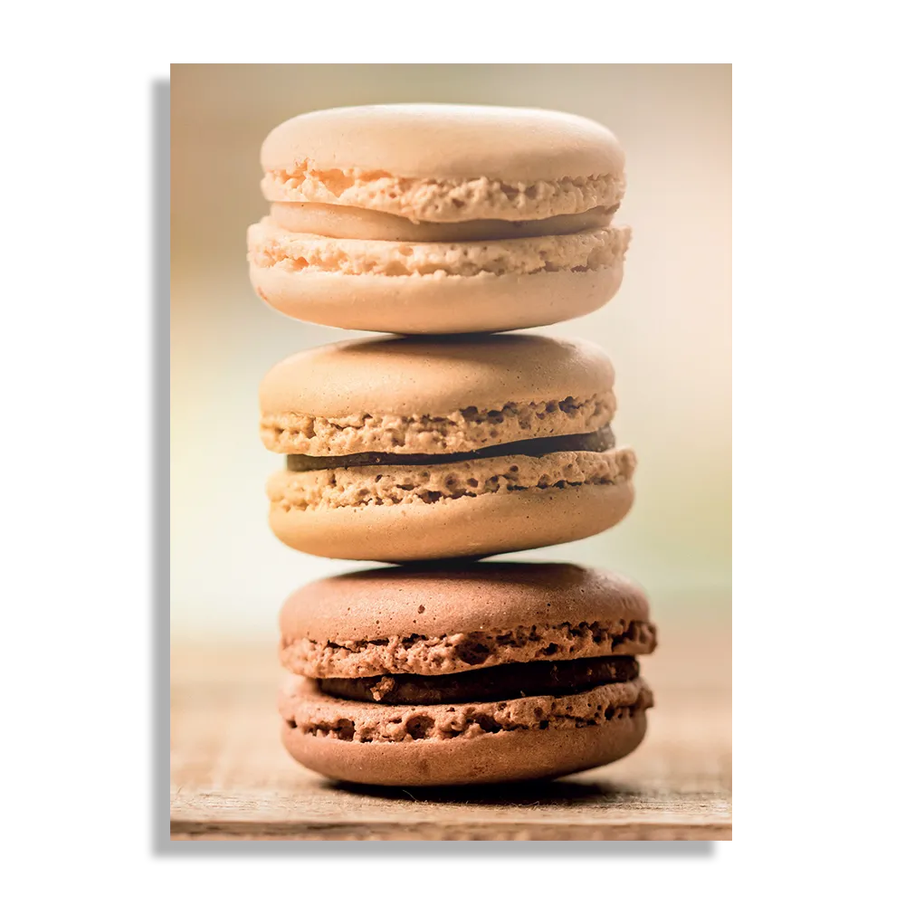 Schilderij Macarons Beige Tinten 02 Rechthoek Verticaal Template DB 50 70 Verticaal Eten En Drinken 31 1