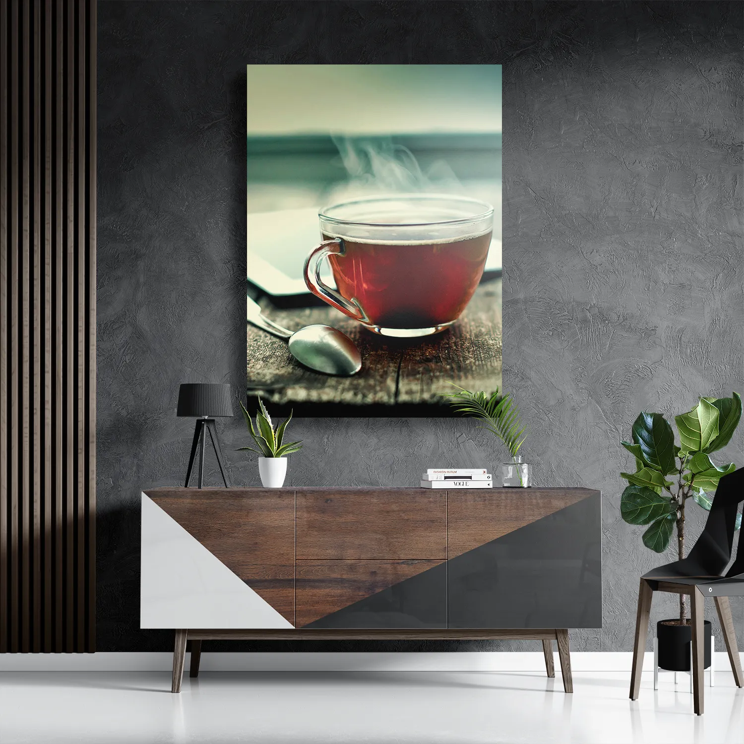 Schilderij Thee Rechthoek Verticaal Template DB 50 70 Verticaal Eten En Drinken 33 3