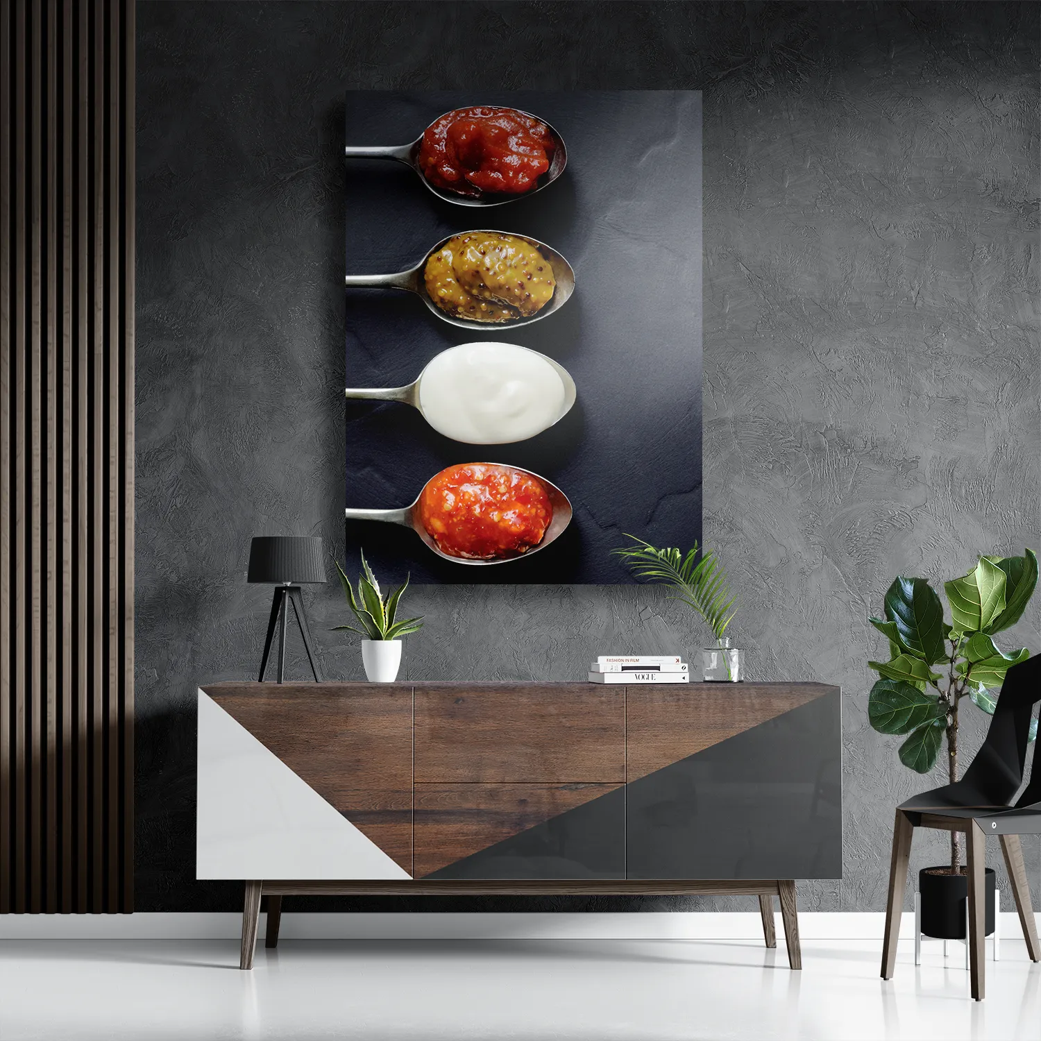 Schilderij Pittige Sauzen Rechthoek Verticaal Template DB 50 70 Verticaal Eten En Drinken 34 3