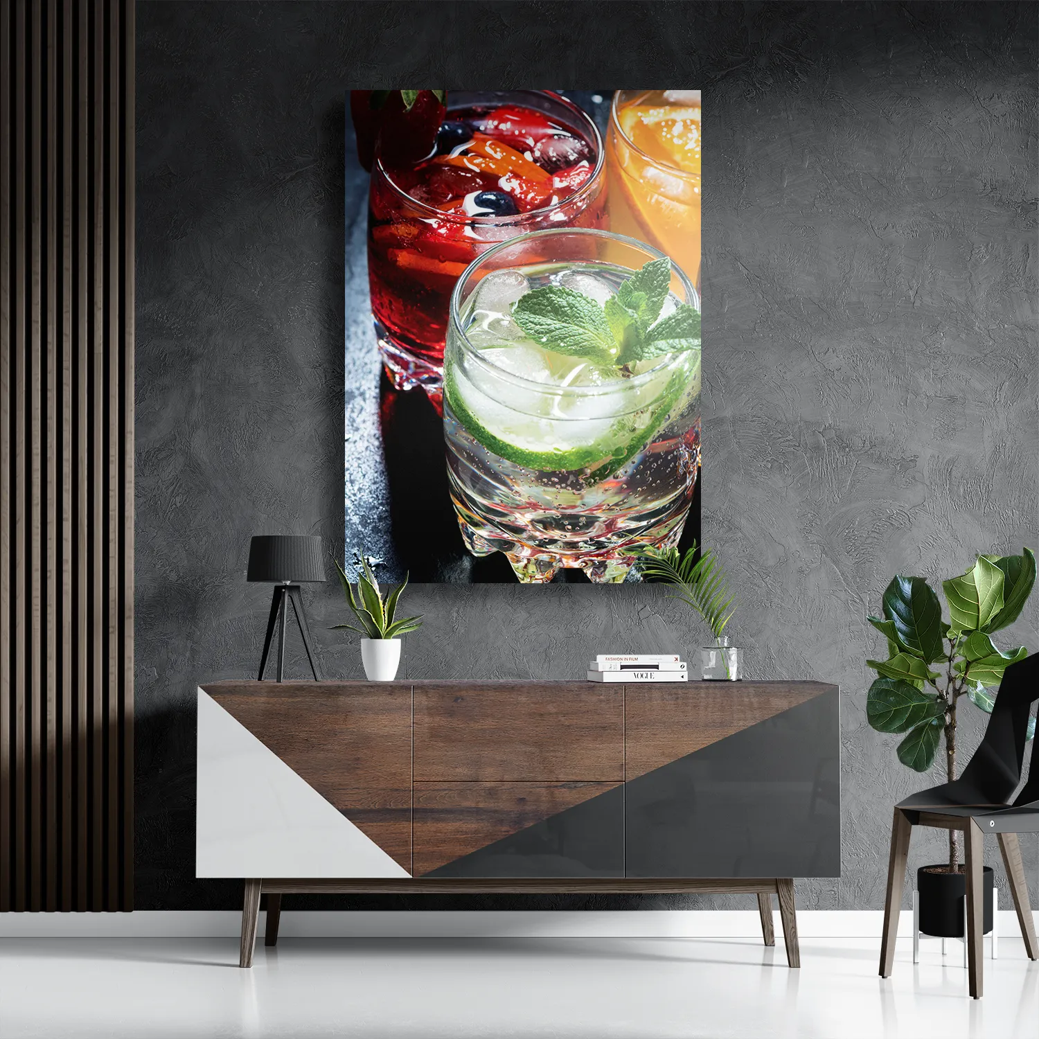 Schilderij Cocktails Rechthoek Verticaal Template DB 50 70 Verticaal Eten En Drinken 37 3