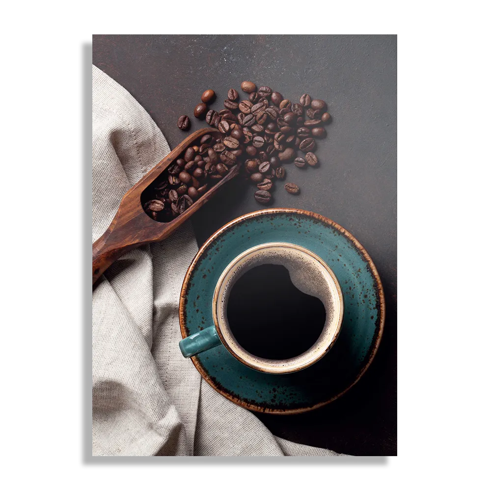 Schilderij Koffiebonen met Kop koffie Rechthoek Verticaal Template DB 50 70 Verticaal Eten En Drinken 41 1