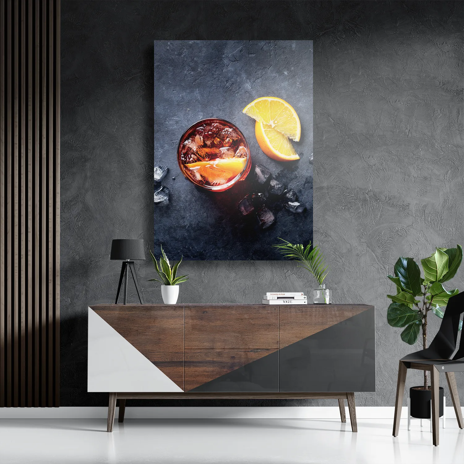 Schilderij Cocktail met Citroen Rechthoek Verticaal Template DB 50 70 Verticaal Eten En Drinken 42 3