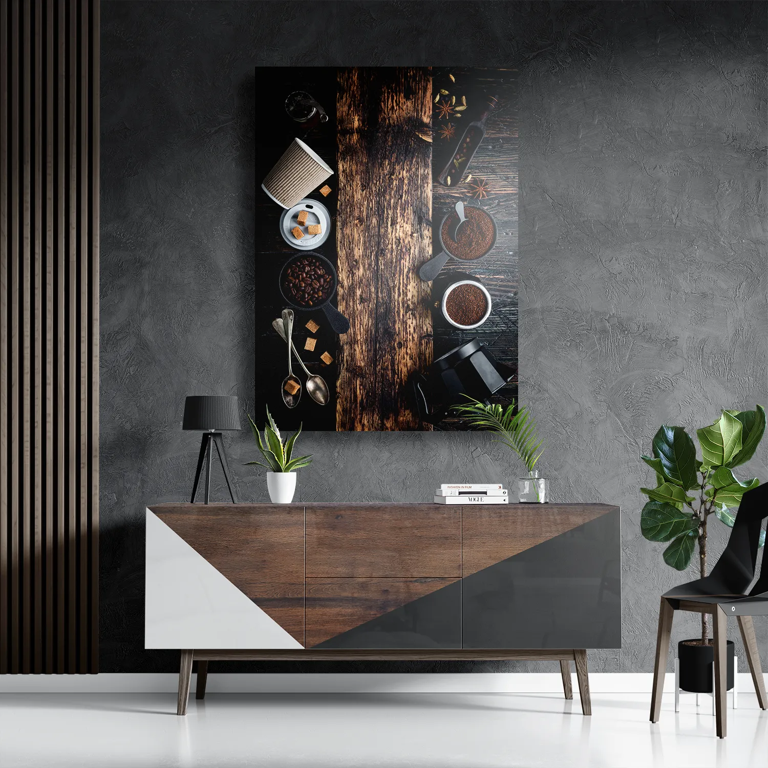 Schilderij Home Made Coffees Set Rechthoek Verticaal Template DB 50 70 Verticaal Eten En Drinken 43 3