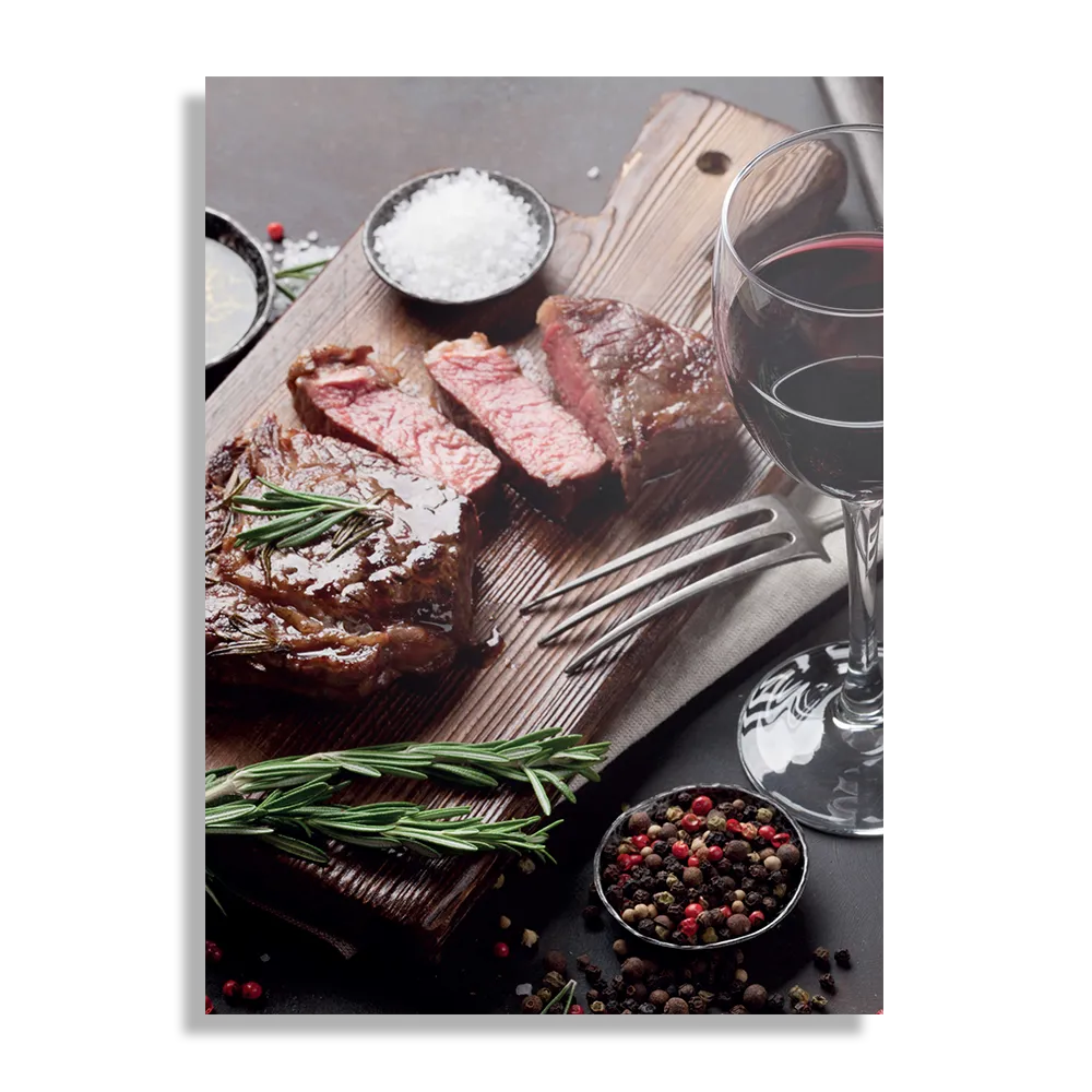 Schilderij Beef met Rode Wijn Rechthoek Verticaal Template DB 50 70 Verticaal Eten En Drinken 47 1