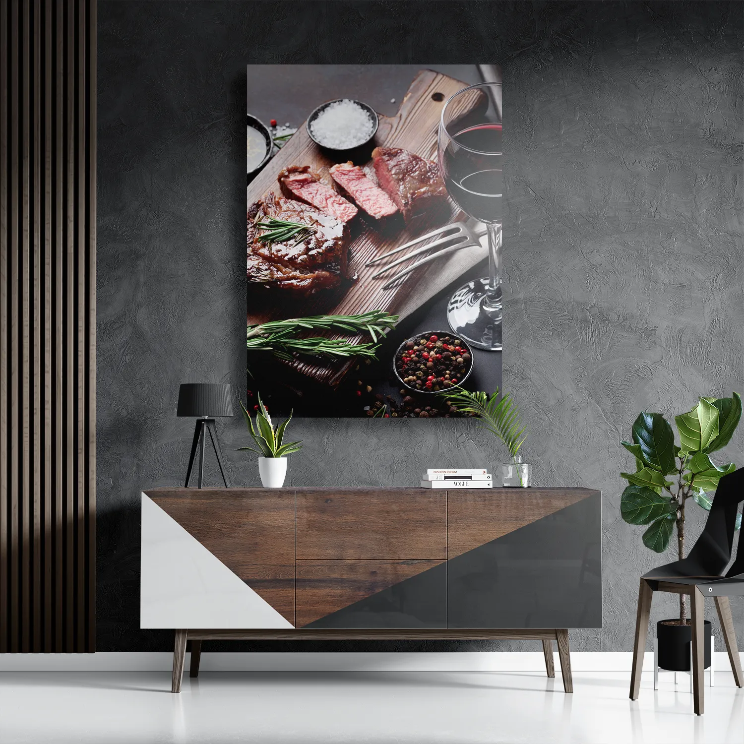 Schilderij Beef met Rode Wijn Rechthoek Verticaal Template DB 50 70 Verticaal Eten En Drinken 47 3