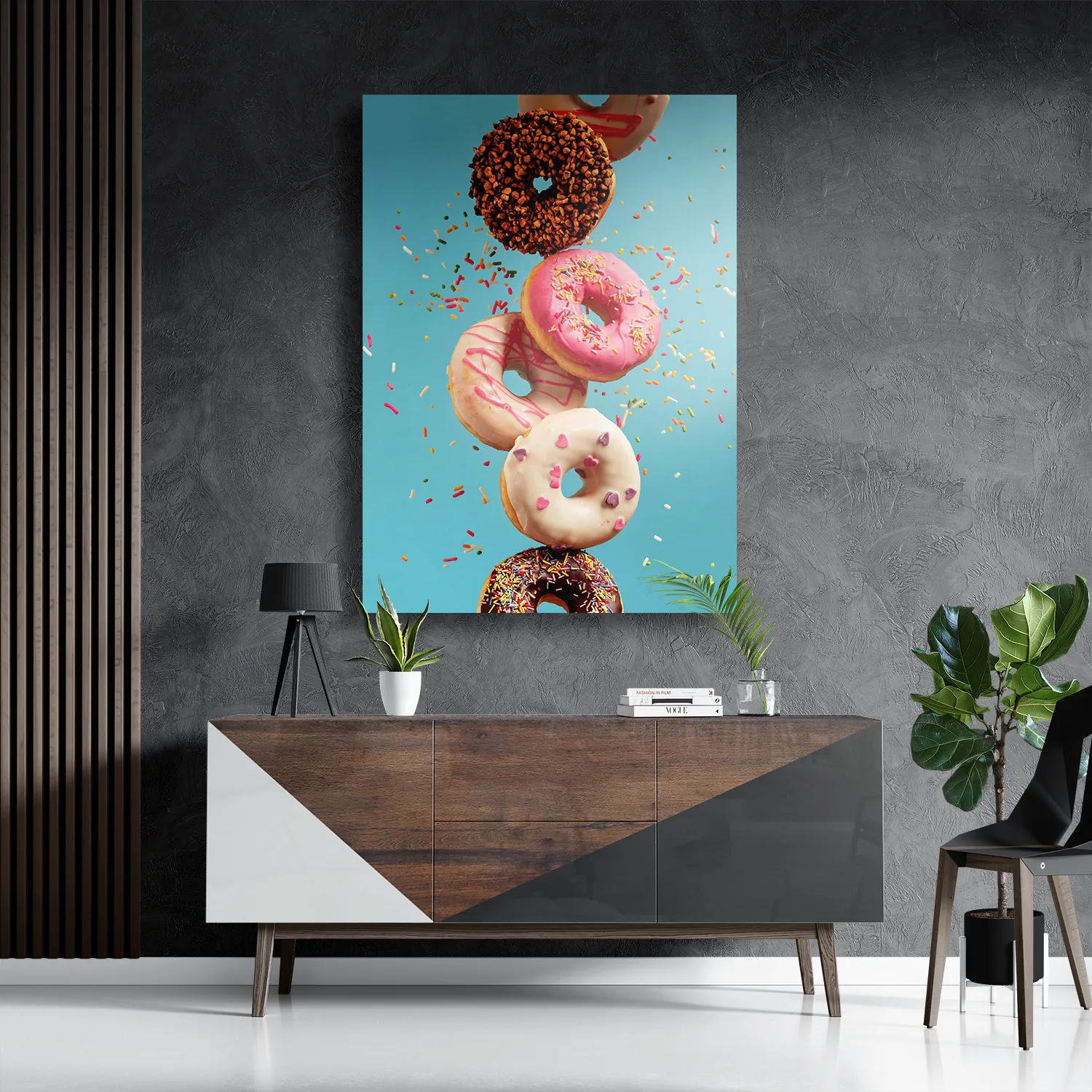 Schilderij Donuts Rechthoek Verticaal Template DB 50 70 Verticaal Eten En Drinken 48 3